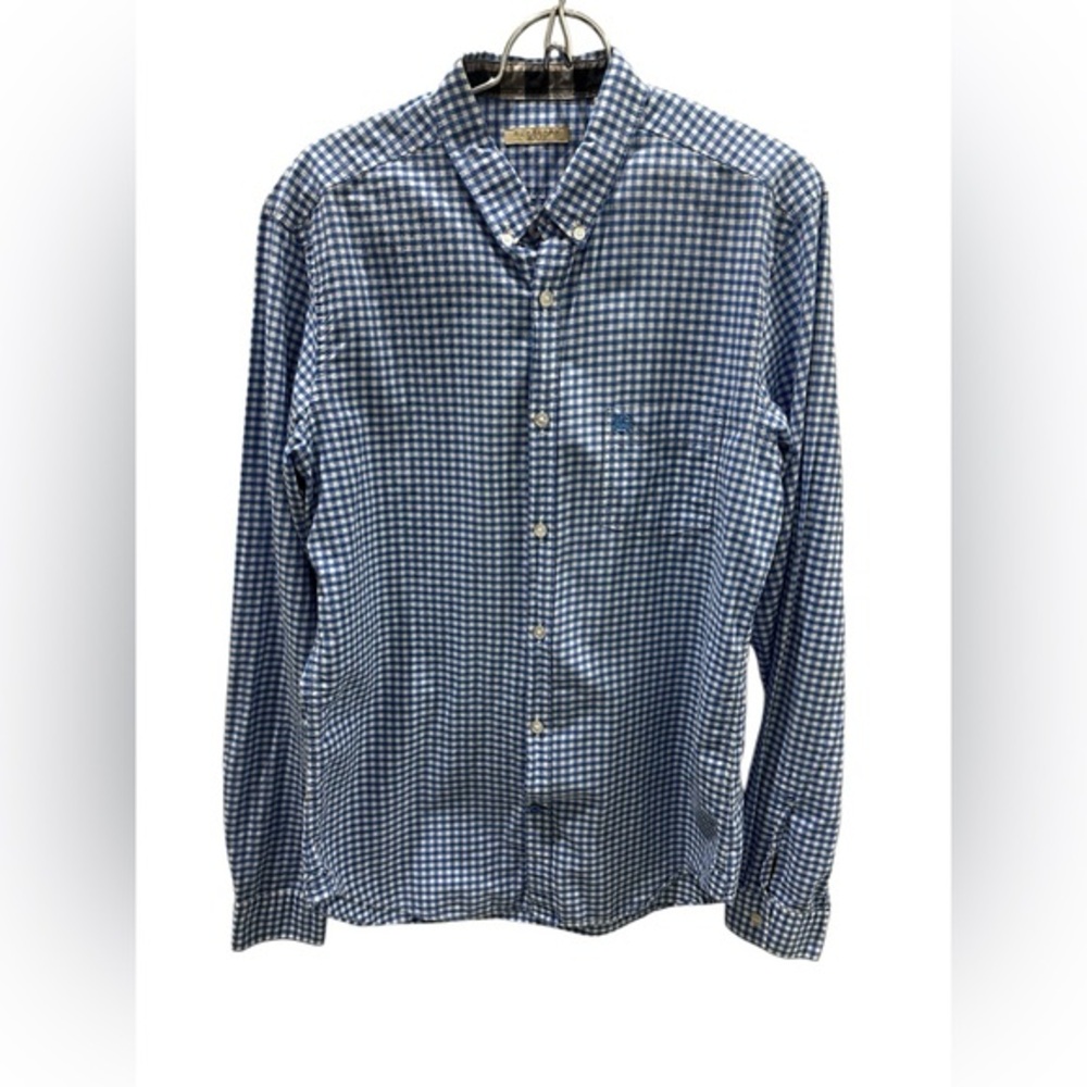 BURBERRY BRIT Plaid Print Long Sleeve Shirt